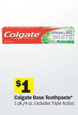 Meijer Colgate Base Toothpaste offer