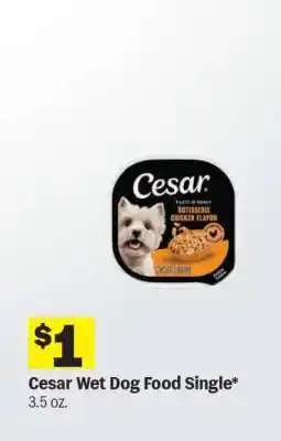 Meijer Cesar Wet Dog Food Single offer