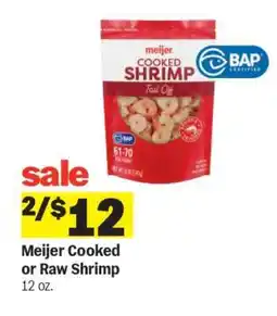 Meijer Meijer Cooked or Raw Shrimp offer