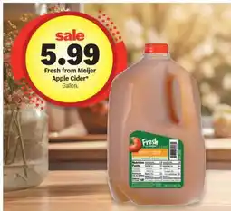 Meijer Fresh from Meijer Apple Cider offer