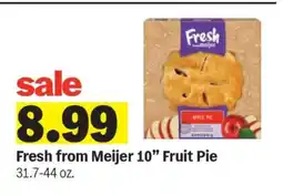Meijer Fresh from Meijer 10 Fruit Pie offer