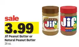 Meijer Jif Peanut Butter or Natural Peanut Butter offer