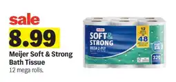 Meijer Meijer Soft & Strong Bath Tissue offer