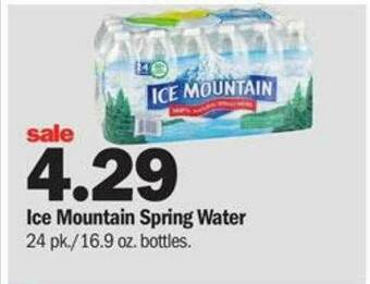 Meijer Ice Mountain Spring Water offer
