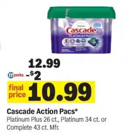 Meijer Cascade Action Pacs offer
