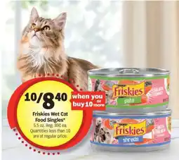 Meijer Friskies Wet Cat Food Singles offer