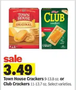 Meijer Town House Crackers or Club Crackers offer