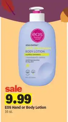 Meijer EOS Hand or Body Lotion offer