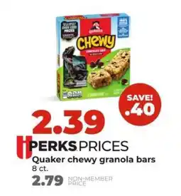 Hy-Vee Quaker Chewy Granola Bars offer