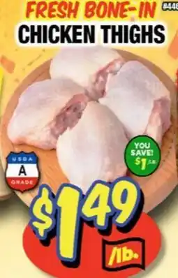 Western Beef FRESH BONE-IN CHICKEN THIGHS offer