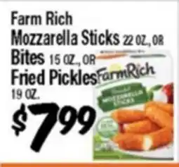 Western Beef Farm Rich Mozzarella Sticks 22 OZ., OR Bites 15 OZ., OR Fried Pickles 19 OZ offer