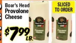 Western Beef Boar's Head Provolone Cheese offer