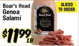 Western Beef Boar's Head Genoa Salami offer