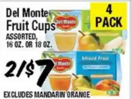 Western Beef Del Monte Fruit Cups offer