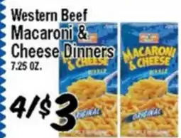 Western Beef Western Beef Macaroni & Cheese Dinners offer