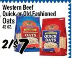 Western Beef Western Beef Quick or Old Fashioned Oats offer