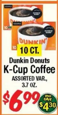 Western Beef Dunkin Donuts K-Cup Coffee offer