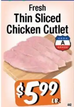 Western Beef Fresh Thin Sliced Chicken Cutlet offer