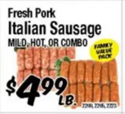 Western Beef Fresh Pork Italian Sausage offer