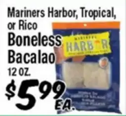 Western Beef Mariners Harbor, Tropical, or Rico Boneless Bacalao offer