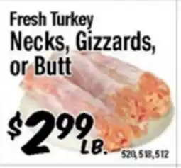 Western Beef Fresh Turkey Necks, Gizzards, or Butt offer