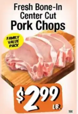 Western Beef Fresh Bone-In Center Cut Pork Chops offer