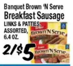 Western Beef Banquet Brown 'N Serve Breakfast Sausage LINKS & PATTIES offer