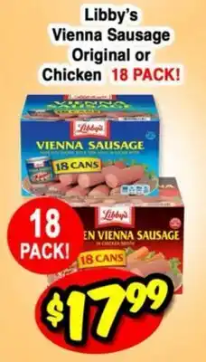 Western Beef Libby's Vienna Sausage Original or Chicken offer