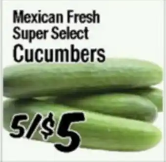 Western Beef Mexican Fresh Super Select Cucumbers offer