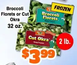 Western Beef Broccoli Florets or Cut Okra offer