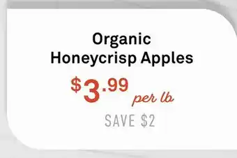 Standard Market Organic Honeycrisp Apples offer