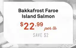 Standard Market Bakka frost Faroe Island Salmon offer