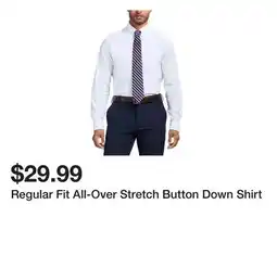 Belk Regular Fit All-Over Stretch Button Downββ Shirt offer