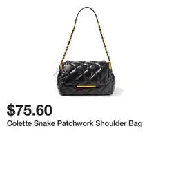 Belk Colette Snake Patchwork Shoulder Bag offer