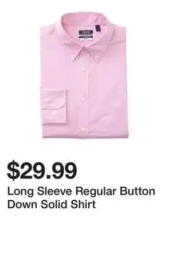 Belk Long Sleeve Regular Button Down Solid Shirt offer