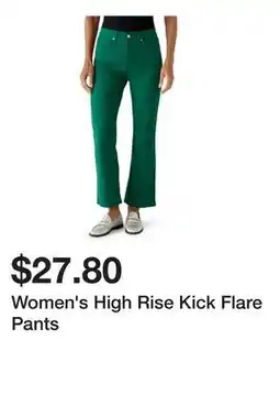 Belk Women's High Rise Kick Flare Pants offer