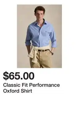 Belk Classic Fit Performance Oxford Shirt offer
