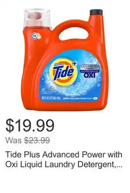 Costco Tide Plus Advanced Power with Oxi Liquid Laundry Detergent, Original, 78 Loads, 138 fl oz offer