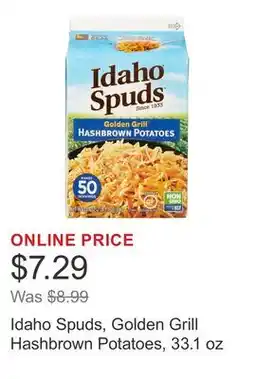 Costco Idaho Spuds, Golden Grill Hashbrown Potatoes, 33.1 oz offer