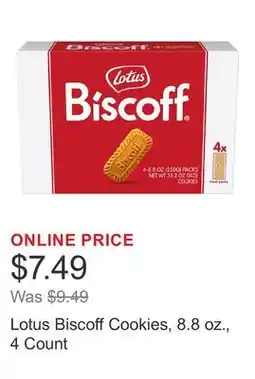 Costco Lotus Biscoff Cookies, 8.8 oz., 4 Count offer