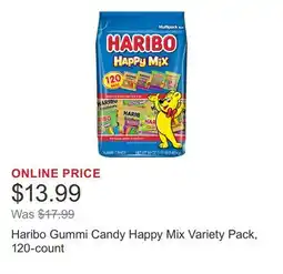 Costco Haribo Gummi Candy Happy Mix Variety Pack, 120-count offer
