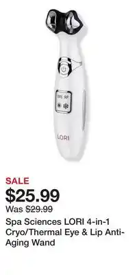 Ulta Beauty Spa Sciences LORI 4-in-1 Cryo/Thermal Eye & Lip Anti-Aging Wand offer