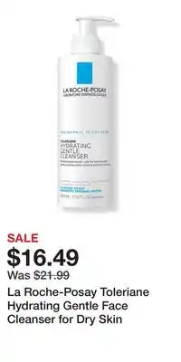Ulta Beauty La Roche-Posay Toleriane Hydrating Gentle Face Cleanser for Dry Skin offer