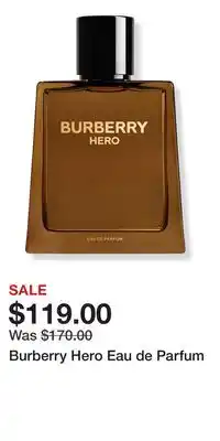 Ulta Beauty Burberry Hero Eau de Parfum offer