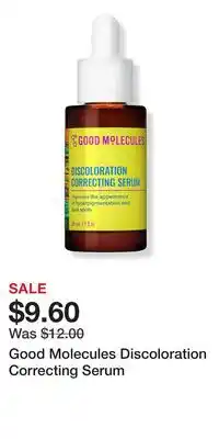 Ulta Beauty Good Molecules Discoloration Correcting Serum offer