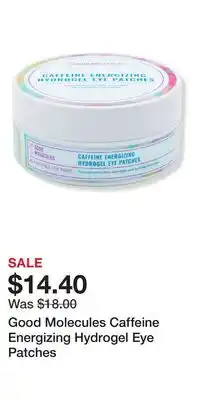 Ulta Beauty Good Molecules Caffeine Energizing Hydrogel Eye Patches offer