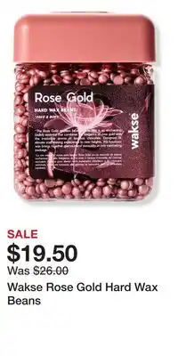 Ulta Beauty Wakse Rose Gold Hard Wax Beans offer