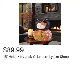 Costco 15 Hello Kitty Jack-O-Lantern by Jim Shore offer
