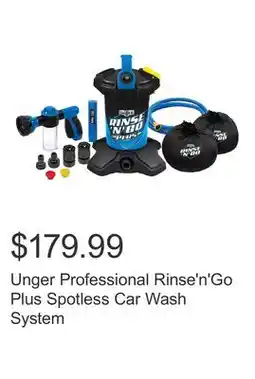 Costco Unger Professional Rinse'n'Go Plus Spotless Car Wash System offer