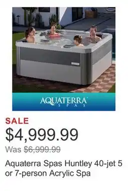 Costco Aquaterra Spas Huntley 40-jet 5 or 7-person Acrylic Spa offer